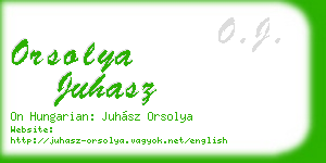orsolya juhasz business card